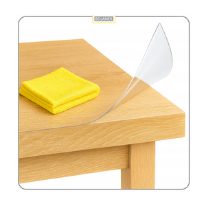 Tapete de Mesa Transparente Bojanek de PVC, Resistente a los Arañazos, Antideslizante, con Acabado Liso, Fácil de Limpiar, para Mesas de Juego - Product Image 1