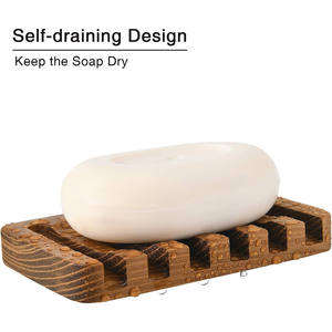 Soporte <span class=keywords><strong>de</strong></span> barra <span class=keywords><strong>de</strong></span> jabón <span class=keywords><strong>de</strong></span> madera para <span class=keywords><strong>ducha</strong></span>, bandeja <span class=keywords><strong>de</strong></span> jabón <span class=keywords><strong>de</strong></span> madera maciza con almohadillas antideslizantes para jaboneras <span class=keywords><strong>de</strong></span> baño fáciles <span class=keywords><strong>de</strong></span> limpiar - Product Image 2