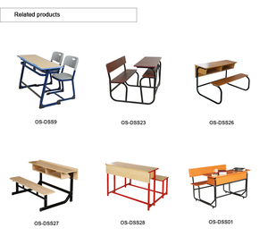 Enfants ergonomique réglable hauteur contreplaqué matériel enfants bureau et chaise école mobilier primaire