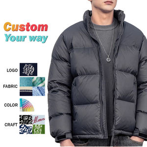 Custom LOGO ODM&OEM Men's Down Jacket Outdoor <b>Coat</b> Windproof Cotton-<b>padded</b> Jacket Down Jacket for Winter Men - Product Image 1