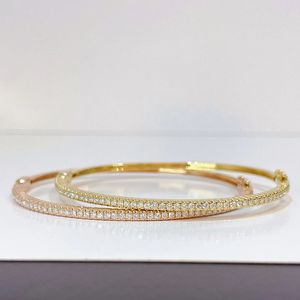 Xinfly - Brazalete de Joyería Fina de Oro de 18K Personalizable, Brazalete de Diamantes Naturales de 0.55ct de Una Sola Hilera, Brazaletes Modernos para Mujer - Product Image 5