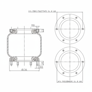 Soffietti, Sospensioni Pneumatiche Adatte per Molle ad Aria IVECO 279.1.152 - Product Image 1
