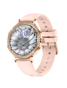 Montre intelligente pour femme tendance 2025 KC98 avec suivi <span class=keywords><strong>de</strong></span> la fréquence cardiaque, appels, musique, IA vocale, suivi du sommeil, <span class=keywords><strong>e</strong></span>-<span class=keywords><strong>mail</strong></span> et calendrier - Product Image 5