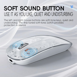 Ratón inalámbrico transparente para juegos de alta calidad Ratón 3D ergonómico periférico para computadora de Juegos de oficina de baja frecuencia - Product Image 4