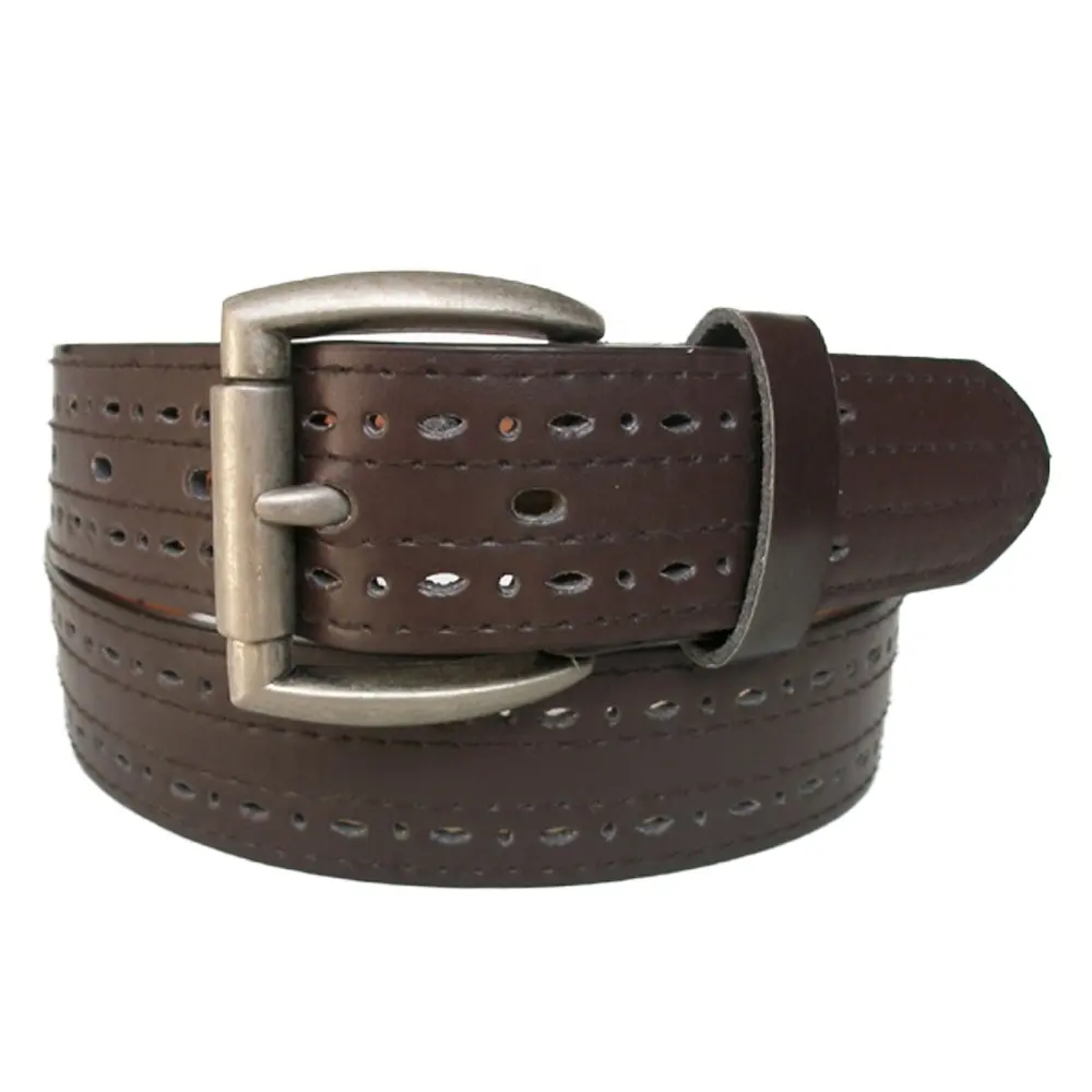 Custom Newest high end Pu Leather Slim cognac belt With Buckles Metal Making Machine leather belt men