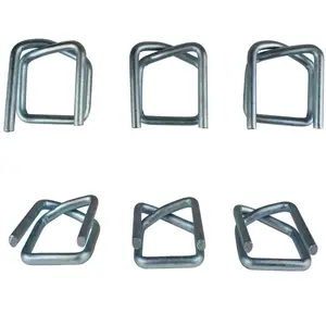 Composite Cord Woven Straps Metal Steel Galvanized Strapping Wire Buckles For Cord Polyester Fiber Strap