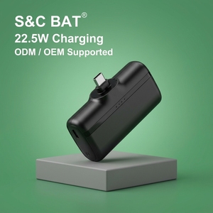 S&C BAT Mini 5000mAh Batterie Externe Portable Support Téléphone <span class=keywords><strong>Charge</strong></span> Rapide Sortie 22.5W Design Compact Entrée/Sortie Type-C Utilisation Extérieure - Product Image 1