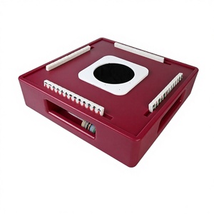 Mini jeu de Mahjong moderne non motorisé en boîte, léger (2,8 kg), portable, rose, pour le camping en plein air et les voyages, idéal pour les fêtes de famille - Product Image 3
