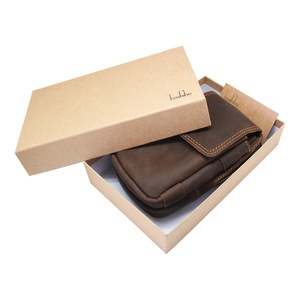 Boshiho RTS Hot Sell Crazy Horse Leather <b>Mens</b> Waist Bag Phone case <b>Pouch</b> for <b>Men</b> Phone Wallet case - Product Image 6