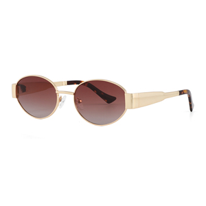 Gafas de Sol Ovaladas con Montura Metálica Completa, Lentes Degradadas, Protección UV400, Unisex, para Actividades Casuales al Aire Libre - Product Image 6