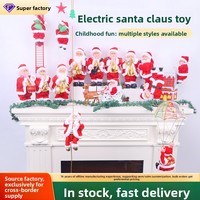Perles d'escalade électriques en velours pour enfants, décorations et ornements de Noël