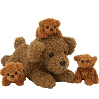 Peluche personnalisée Golden Retriever en peluche courte 18'' Jouet pour bébé Peluche réaliste Service de fabrication de poupées