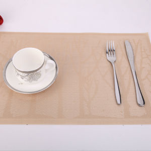 Estera de mesa de comedor Rectangular de PVC ecológica de alta calidad, tejido antideslizante de estilo chino, nuevo diseño - Product Image 1