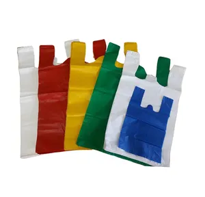 Good Quality And Strength Eco Friendly Colourful T-Shirt Bag Made in Malaysia