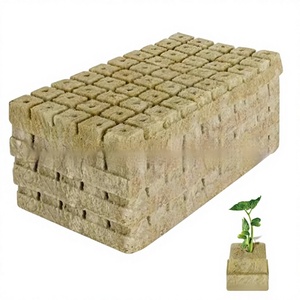 Plaquette <span class=keywords><strong>de</strong></span> semis en <span class=keywords><strong>laine</strong></span> <span class=keywords><strong>de</strong></span> <span class=keywords><strong>roche</strong></span>, carrée, jaune, haute absorption d'eau, respirante, <span class=keywords><strong>pour</strong></span> la germination des plantes hydroponiques - Product Image 5
