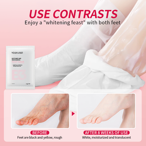 Retraso personalizado envejecimiento <span class=keywords><strong>de</strong></span> la piel Suavizar viejo queratina pie crema hidratante máscara 99% Alta pureza B3 pie Peal máscara Exfoliante <span class=keywords><strong>para</strong></span> <span class=keywords><strong>pies</strong></span> - Product Image 5