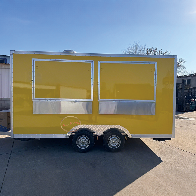 Fully Equipped Street Kitchen Fiberglass Trailer