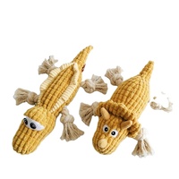 Jouets pour chiens en gros, jouets en peluche en coton et corde en forme de crocodile pour accompagner les chiots et favoriser l'interaction, directement du fabricant