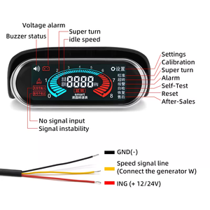 Tacómetro para Auto de 12V 24V con Alarma, Medidor de RPM para Auto, Motocicleta, Camión, Universal para Autos de <span class=keywords><strong>Gasolina</strong></span> y Diésel, <span class=keywords><strong>Precio</strong></span> de Fábrica - Product Image 6
