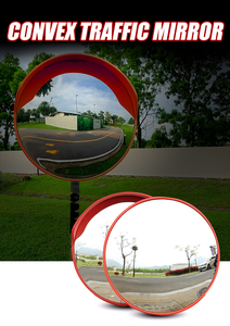 Зеркало дорожное угловое LUHU LH-GJJ-01, выпуклое, для безопасности дорожного движения, внутреннее, диаметр 600 мм, угол обзора 180°, материал ПК/АБС, для парковки - Product Image 2