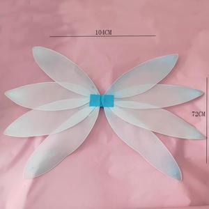 Ali di Fata a Forma di Libellula Personalizzate per Bambine, Ali Blu da Elfo e Angelo per Halloween, Feste di Compleanno, Travestimenti da Principessa per Bambini - Product Image 5