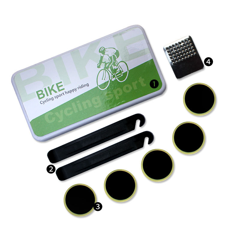 Patchs en caoutchouc pour pneus plats de vélo, outils de réparation rapide, sans colle, adhésif, séchage rapide, perforation de chambre à air, Kits de cyclisme, 2 pièces