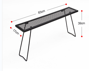 New Outdoor Barbecue Spliced Iron <b>Table</b> Mesh <b>Portable</b> Multi-functional Folding Camping Picnic <b>Table</b> - Product Image 5