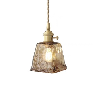 Lustre en verre et laiton rétro nordique, éclairage créatif unique pour maisons d'hôtes, bars, restaurants, chambres, cafés, alimentation CA - Product Image 5