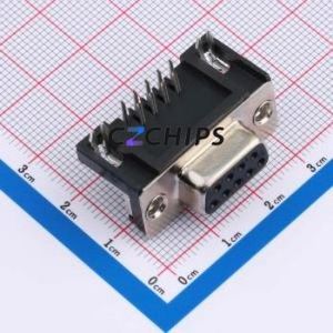 X0309FT17B1H D-Sub/VGA Connector Bent Lead Through Hole Connector Standard D-Sub Female 9P Right Angle Insert - Product Image 1