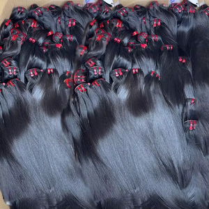 Nouvel Arrivage – Lots de Cheveux Humains Vierges Indiens 15A Lisses, Double Trame Faite à la Machine, Cuticules Alignées, Toutes Couleurs - Product Image 2