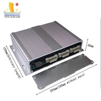 ZHENGSHENG Özel Mini PC Kontrol Kutusu Ekstrüzyon Alüminyum Elektrik Amplifikatör Muhafazası IP54 Bölmeli Elektronik Cihazlar