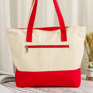 Sacs à main tendance et abordables pour femmes, <span class=keywords><strong>en</strong></span> toile colorée de marque HK, <span class=keywords><strong>avec</strong></span> fermeture éclair, deux poignées et doublure <span class=keywords><strong>en</strong></span> polyester, pour le shopping <span class=keywords><strong>en</strong></span> <span class=keywords><strong>ligne</strong></span> - Product Image 2