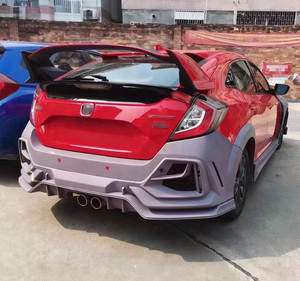 Kit de Carrocería Ancha FK8 R de Estilo Nuevo, Accesorios para Automóviles, Parachoques Delantero y Trasero para <span class=keywords><strong>Honda</strong></span> <span class=keywords><strong>Civic</strong></span> 2012-2017, Directo de Fábrica - Product Image 3