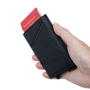 Casekey Best Seller Slim <b>Men</b> Business Leather Mini Smart <b>Wallet</b> <b>RFID</b> Blocking Card Holder Pop up <b>Wallet</b> With Front Pocket - Product Image 5