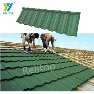 Colorful Building Material-metal Roof Tiles For House Stone Coated Steel Roofing Tile Roof Tiles Europe