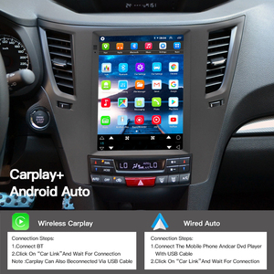 HFMidia Autoradio 9,7 pouces avec écran vertical, unité centrale multimédia vidéo Bluetooth pour SUBARU Outback 2010-2014, lecteurs auto CarPlay sans fil - Product Image 4