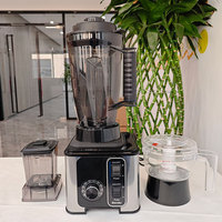 2025 Blender Komersial 3L 3 in 1 Pembuat Smoothie Penghancur Jus Pengolah Makanan Silver Crest Heavy Duty
