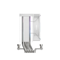 Ventilateur de refroidissement silencieux H4 ARGB 92 mm à roulement fluide 20dBA avec éclairage LED, compatible CPU PC de bureau, type heatpipe 1700, 3 broches/4 broches