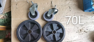 Aspiradora doméstica de alto rendimiento, juego de ruedas giratorias delanteras traseras para aspiradora de 70-100L, pieza de repuesto - Product Image 2