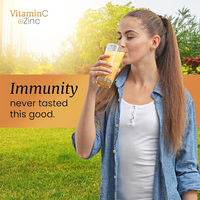 Complément alimentaire en comprimés effervescents sans sucre, saveur orange, 1000 mg de vitamine C et zinc, sodium et potassium, marque privée