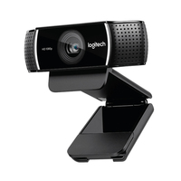 Cámara Web Logitech C922 Pro Stream 1080p 30FPS, Cámara Web HD con Lente de Vidrio, Micrófono Dual para Twitch, Youtube Live, Profesional