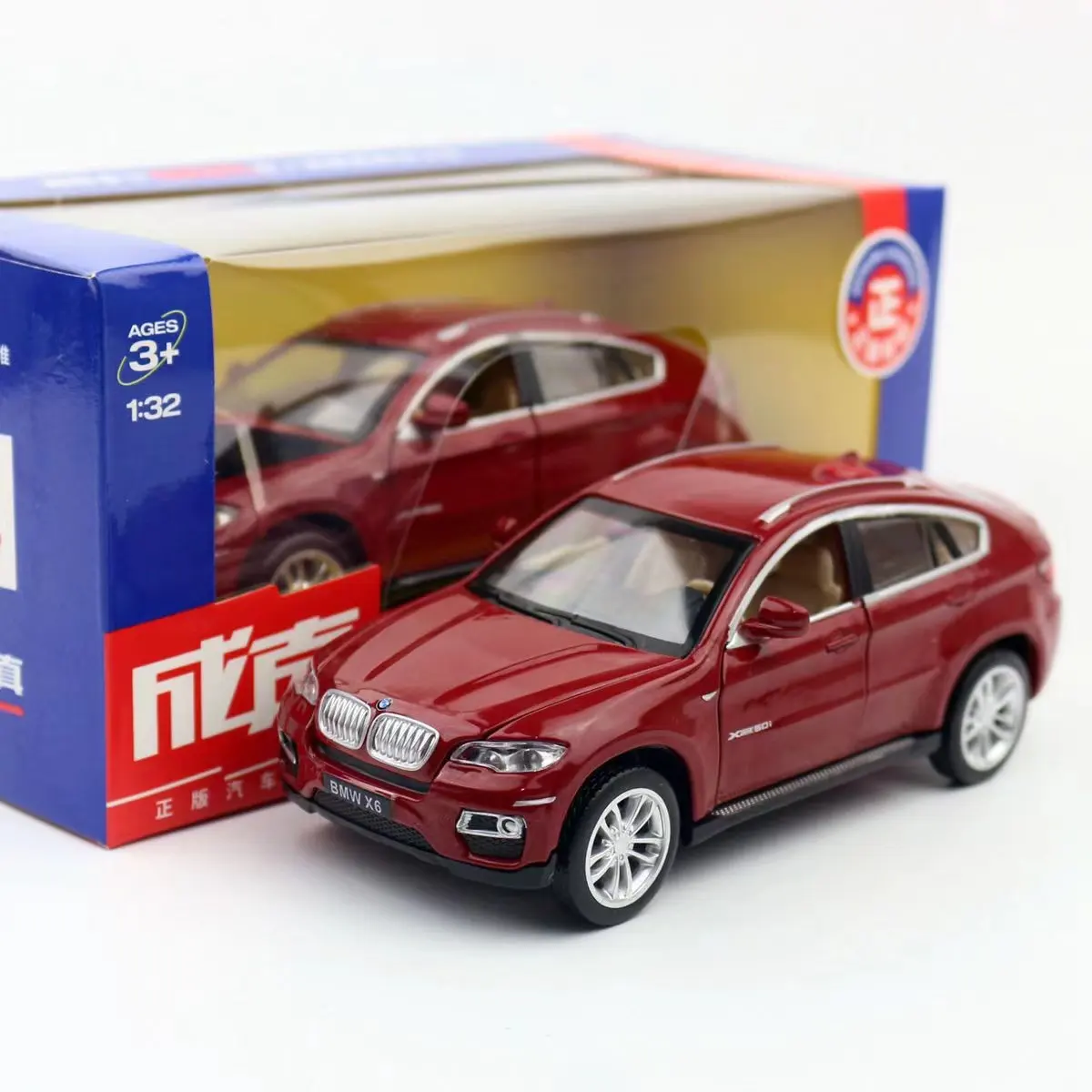 MSZ 1:32 BMW X6 SUV vehículo Diecast modelo acústico-óptico simulación aleación coche juguete modelo para regalos Decoración