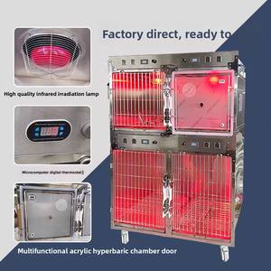 กรงสัตว์เลี้ยงแบบปรับได้สี่ช่องพร้อมฉนวนกันความร้อนอินฟราเรดและห้องออกซิเจนสำหรับโรงพยาบาล ห้องไอซียู ห้องตรวจติดตาม และเครื่องมือผ่าตัด - Product Image 4