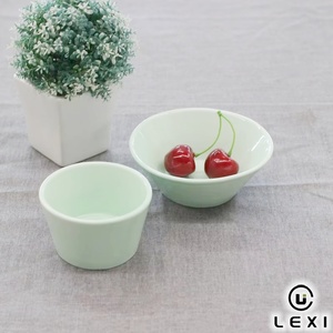 Vaisselle en céramique vert clair de Style frais, service de vaisselle en porcelaine avec assiettes rondes pour <span class=keywords><strong>Restaurant</strong></span> à domicile - Product Image 2