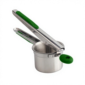 Stainless Steel Potato Masher with Wire Handle Manual Operation Multi-Function Kitchen Accessory for <b>Vegetables</b> and <b>Fruits</b> - Product Image 1