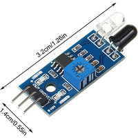 Module de capteur d'évitement d'obstacles infrarouge pour Arduino, voiture intelligente DIY, robot, photoélectrique réfléchissant 3 broches