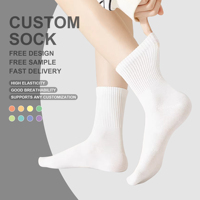 Chaussettes de sport unisexes en coton blanc, fabriquées par un fabricant de chaussettes de sport, chaussettes décontractées pour la gym, chaussettes athlétiques pour femmes, chaussettes personnalisées avec logo.