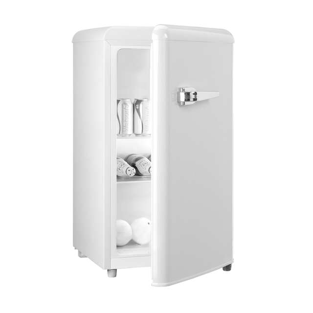 Factory Direct Supply Rust Proof Fashionable Single Door Built-in Condenser Free Standing Small Refrigerator