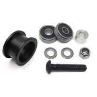 CNC Delrin Pengangkat Halus CNC Presisi Tinggi Assy Roda Katrol untuk Rel V-slot, Printer 3D untuk Aksesori Suku Cadang Printer 3D Openbuilds