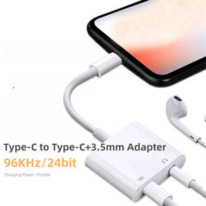 Adattatore <span class=keywords><strong>2</strong></span> in 1 Splitter AUX Tipo C a 3.5MM USB C OTG per IP17 16 Pro Max Connettore Tipo C Jack Audio Ricarica Rapida - Product Image 4